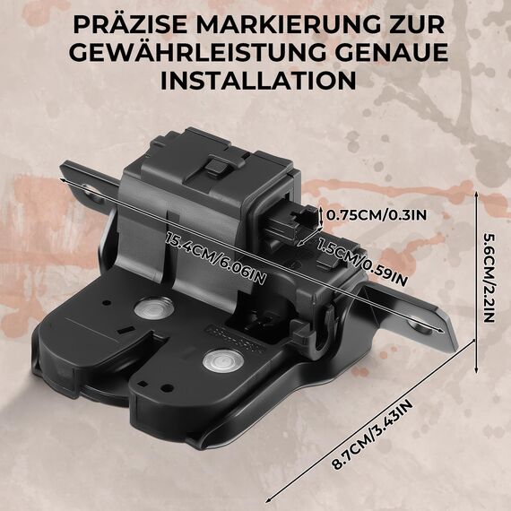 GEAREVER Heckklappenschloss Kofferraum Türschloss Verriegelung für BMW 1er F20 F21 I3 51247248075 7248075
