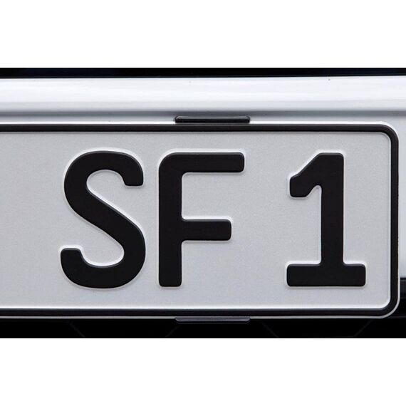 Simple FIX Kennzeichenhalter Rahmenlos für Zwei DE Auto Nummernschilder STVZO