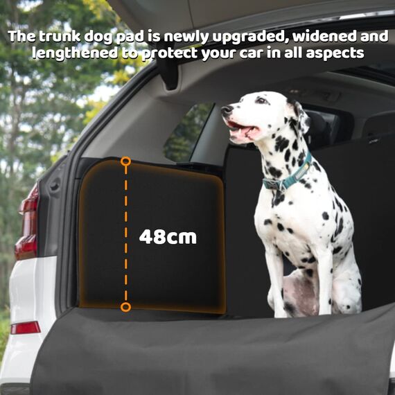 KYG Universal Kofferraumschutz mit Seitenschutz 185 * 115 * 48cm Universal Hundedecke XL Wasserdicht, rutschfest, Kratzfest, Kofferraumdecke für Auto, Kombi, Van & SUV, Schwarz
