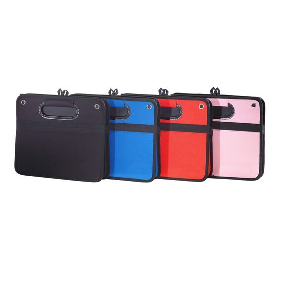 CB Präsentwerbung GmbH Kofferraumtasche aus Polyester mit stabilem Boden (blau - neutral) - Klappbox Kofferraumbox Faltbox Organizer Autobox Tasche Auto Kofferraum Zubehör