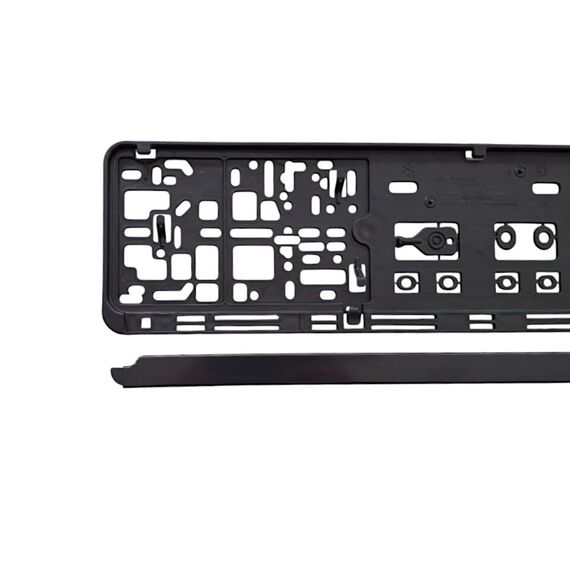 2x Universal Kennzeichenhalter Nummernschildhalter Schwarz Made in Germany