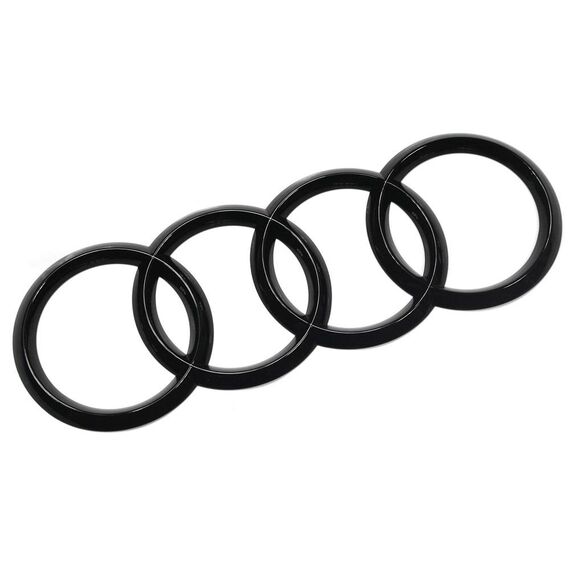 Audi 8W9071802 Zeichen Ringe Black Edition Emblem Blackline Logo schwarz