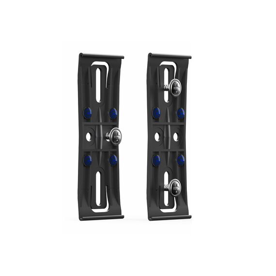 2 Kennzeichenhalter Österreich Rahmenlos schwarz flach 4mm für Kennzeichentafeln 520x120mm unsichtbar Kennzeichenträger für Österreich Dänemark Slowenien