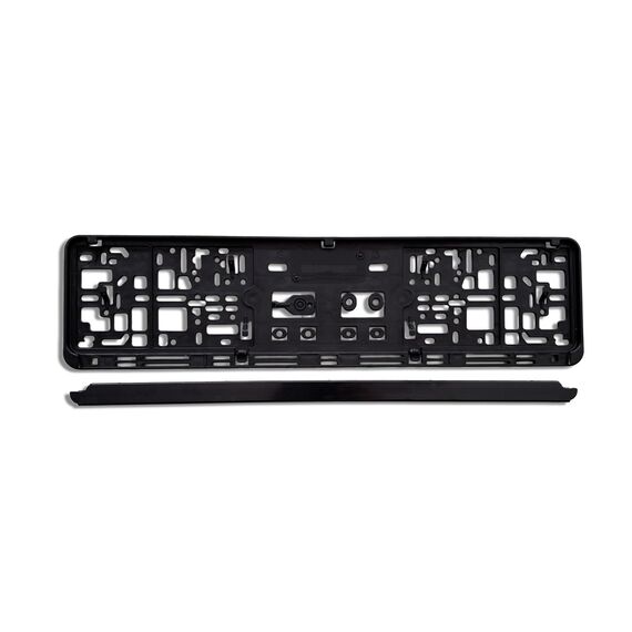 2x Universal Kennzeichenhalter Nummernschildhalter Schwarz Made in Germany