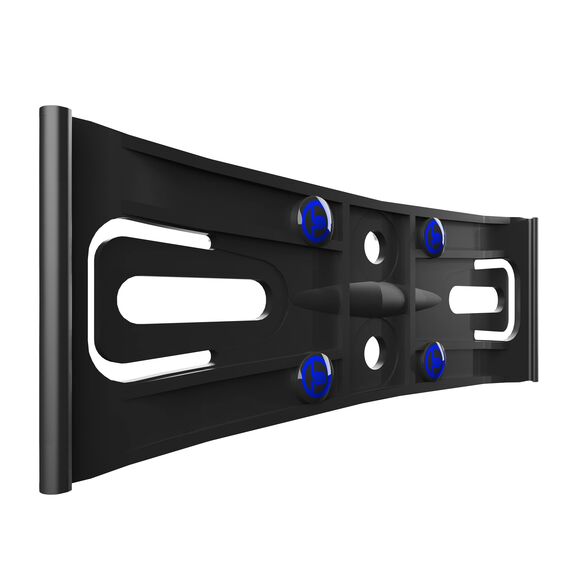 2 Kennzeichenhalter Österreich Rahmenlos schwarz flach 4mm für Kennzeichentafeln 520x120mm unsichtbar Kennzeichenträger für Österreich Dänemark Slowenien