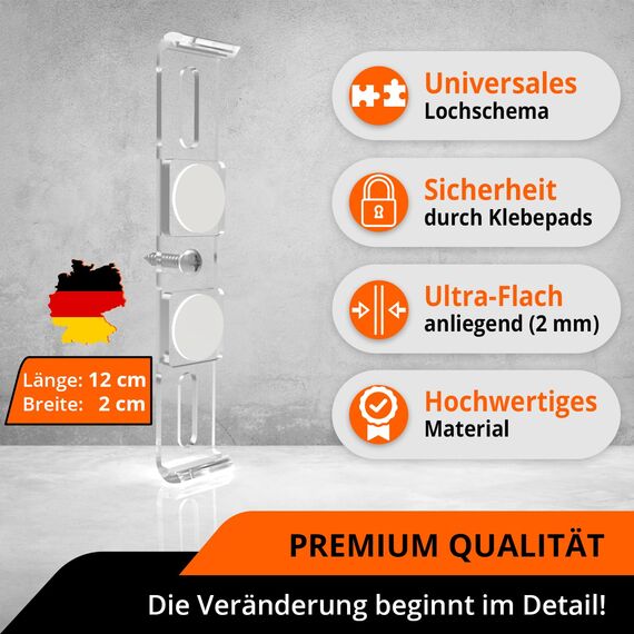 GENMAG® Kennzeichenhalter Rahmenlos [Legal & Universal] Nummernschildhalterung Auto | Rahmenlose Kennzeichenhalter für Autos | Kennzeichenhalterung Rahmenlos | Nummernschildhalter für 2 Kennzeichen