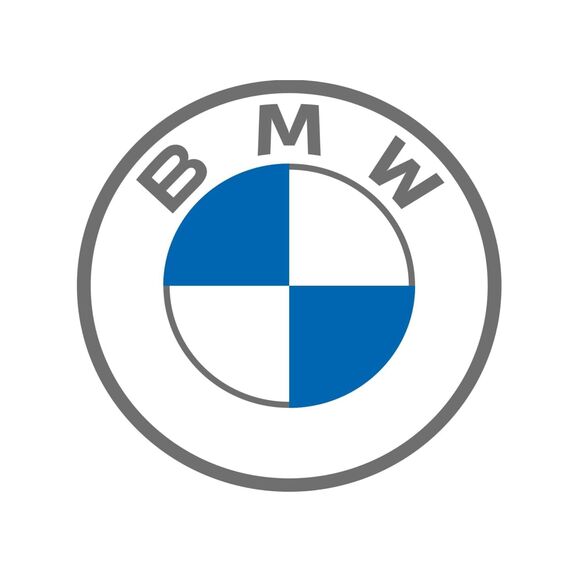 BMW Original Logo für Motorhaube mit Ösen.