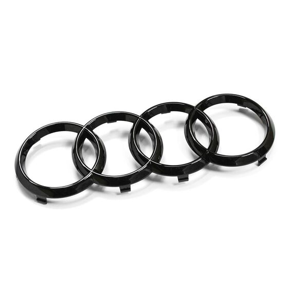 Audi 82A071801 Zeichen Kühlergrill Ringe Black Edition Emblem Blackline Logo schwarz