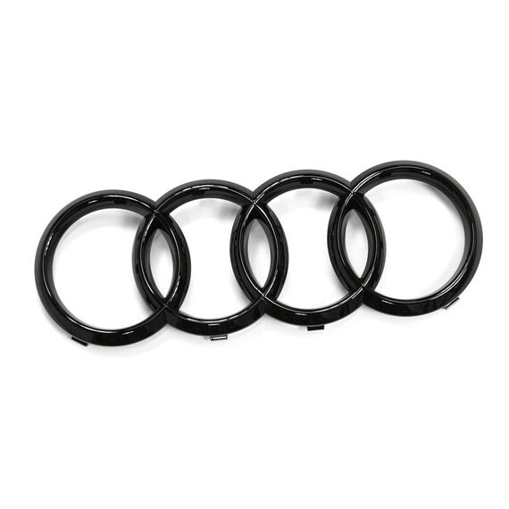 Audi 82A071801 Zeichen Kühlergrill Ringe Black Edition Emblem Blackline Logo schwarz