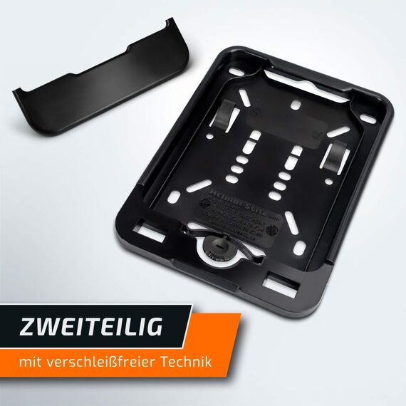 Kennzeichenhalter für Versicherungskennzeichen | 135 x 110 mm | Mofa | Roller | E-Scooter | S-Pedelec | E-Bike | Moped | Leichkraftrad | 50 CCM