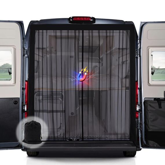 ZATOOTO Moskitonetz Van mit Magnetismus, Fliegengitter Auto für Mercedes Sprinter (Standarddach) Volkswagen Crafter (Standard-Dach), Center Magnetic Closure für Insektenschutz Auto