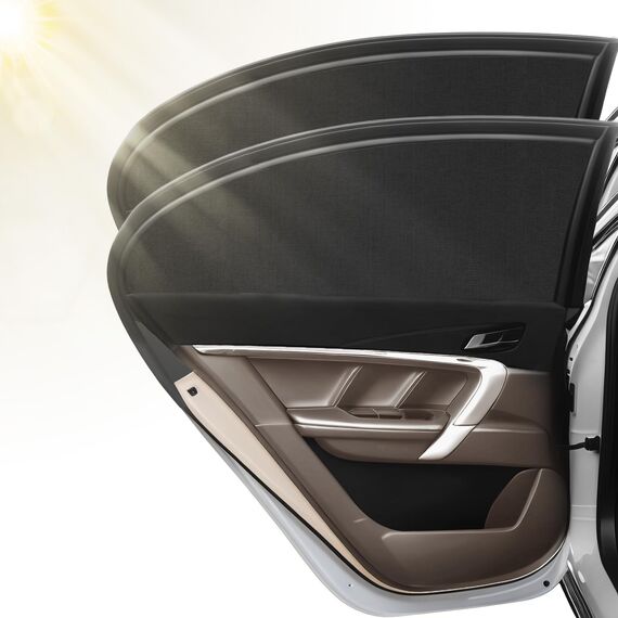 2 Stück Sonnenschutz Auto Baby, Auto UV Schutz & Hitzeschutz Sonnenschutz Auto Kinder, Universal Sonnenblende Auto Netz für Seitenfenster Fit 98% Autos, Privatsphäre Für Kinder Erwachsene