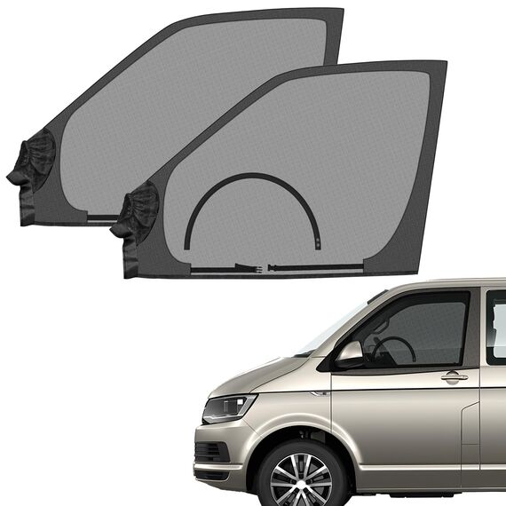 ZATOOTO Magnetische Seitenfenster Insektenschutzgitter passend für VW T4 T5 T6, Autofenster Moskitonetz für Vordertüren, Schutz vor Moskito Atmungsaktiv für Outdoor Camping Reise