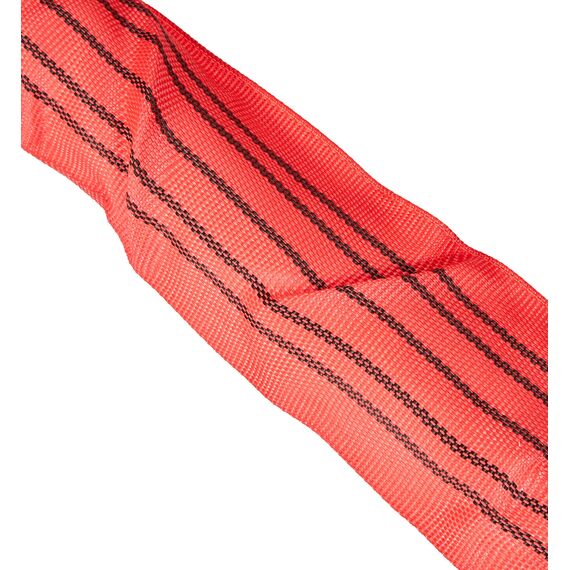 Kerbl Works Abschleppschlinge, Abschleppseil, Abschleppgurt, rot, 4m, 4cm, 35 Tonnen, Polyester, Warnfähnchen, Transporttasche