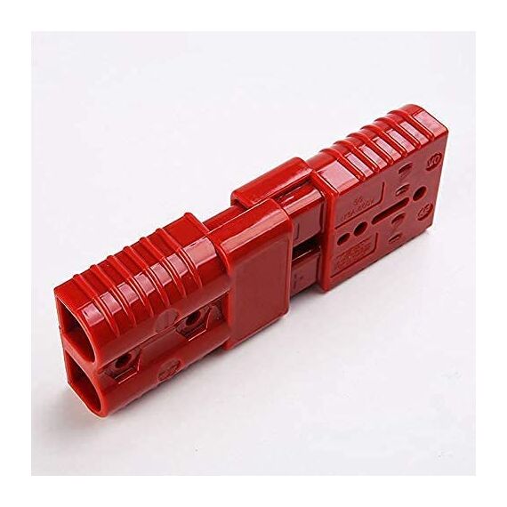 GTIWUNG 4 Stück Batterieanschluss 50A Stecker,50A 600V Quick Connect Batterie Akku Steckverbinder Schnellanschluss Stecker mit Staubschutzkappen und Schnellkupplungsgriff, für Auto,Wohnmobil,Rot