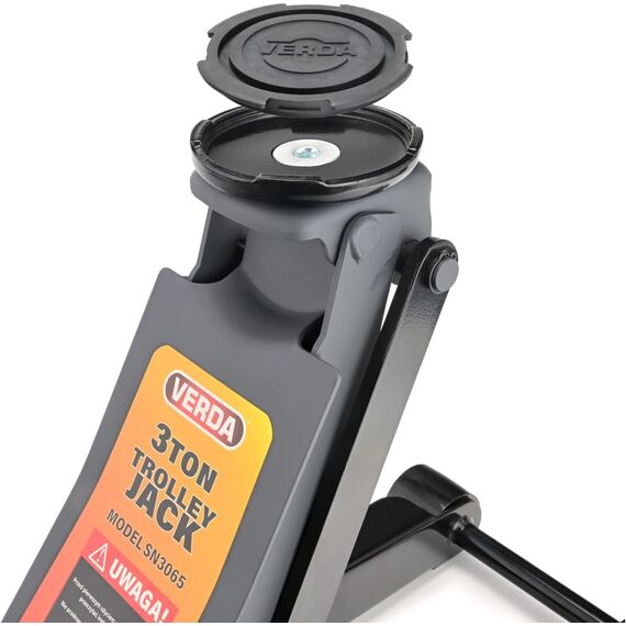 Hydraulischer Wagenheber 3T, 80-465 mm, 2X Gummiauflage, Montagehandschuhe, 2X Unterstellböcke, Wagenheber Profi Auto Heber PKW Wohnmobil ideal für Reifenwechsel SUV