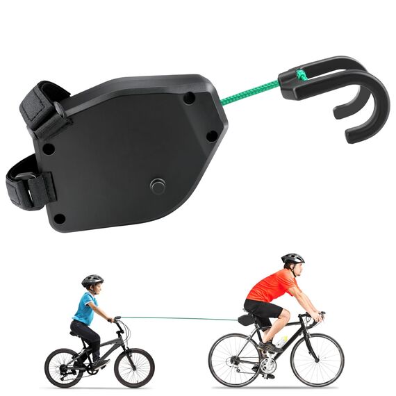 Abschleppseil Fahrrad Kinder 2.5M Einziehbarer Eltern Kind Zugseil Abschleppseil Traktionsseil Abschleppgurt Fahrrad Zugsystem Tragfähigkeit 550 lb Abschlepp für MTB Bike Radfahren Stretch Zuggurt