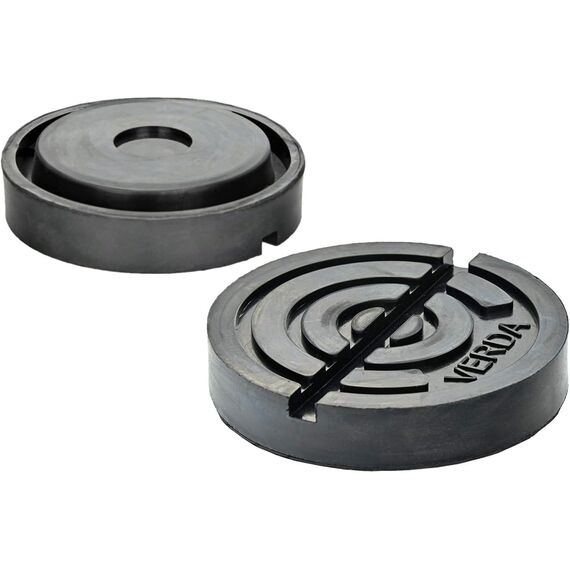 Verda 2X Gummiauflage für Hydraulischen Wagenheber 3T, Gummiplatte Werkstatt Gummiklotz, Gummiteller Werkstatt Hebebühne