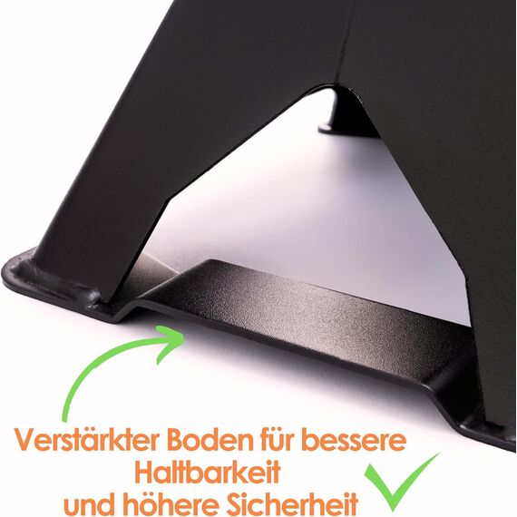 2X Unterstellböcke Stützböcke 3T, 295-425 mm, mit Sicherung VERSTÄRKT Wagenheber Ständer Modellwahl Wagenbock Werkstattstände Profi Reifenwechsel Abstellbock Auto Heber Gummi PKW Wohnmobil SN2432