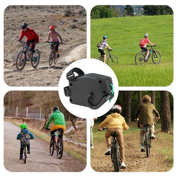Abschleppseil Fahrrad Kinder 2.5M Einziehbarer Eltern Kind Zugseil Abschleppseil Traktionsseil Abschleppgurt Fahrrad Zugsystem Tragfähigkeit 550 lb Abschlepp für MTB Bike Radfahren Stretch Zuggurt