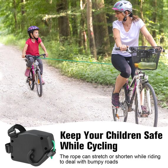 Abschleppseil Fahrrad Kinder 2.5M Einziehbarer Eltern Kind Zugseil Abschleppseil Traktionsseil Abschleppgurt Fahrrad Zugsystem Tragfähigkeit 550 lb Abschlepp für MTB Bike Radfahren Stretch Zuggurt