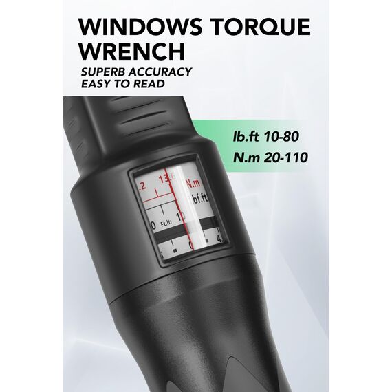LLAVETOR 23TLG Drehmomentschlüssel Motorrad, 3/8 Zoll Torque Wrench Set, 20-110Nm Drehmomentschlüssel,± 3% Fehlergenauigkeit, 72-Zahn-Drehmomentschlüssel