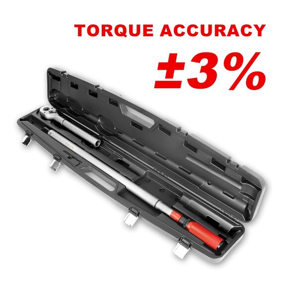 Hairich Drehmomentschlüssel 3/4 Zoll 200–800 N·m, ±3% Genauigkeit, 48-Zähne Ratschenkopf, Tragbare Aufbewahrungsbox, Torque Wrench für Auto, LKW & Traktor