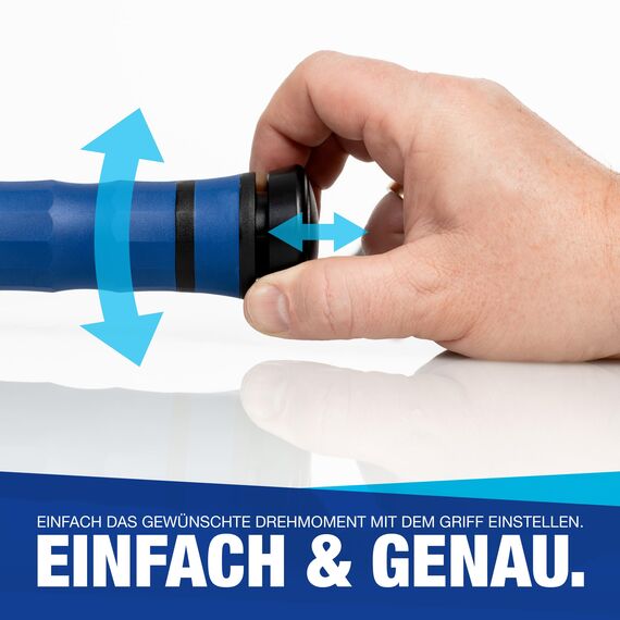 NTG Drehmomentschlüssel Auto 1/2" Zoll 40-210 Nm mit Kalibrier Zertifikat Umschaltknarre mit Ergogriff Klickmechanismus und Koffer präzise einstellbar für Auto Werkstatt Reifenwechsel
