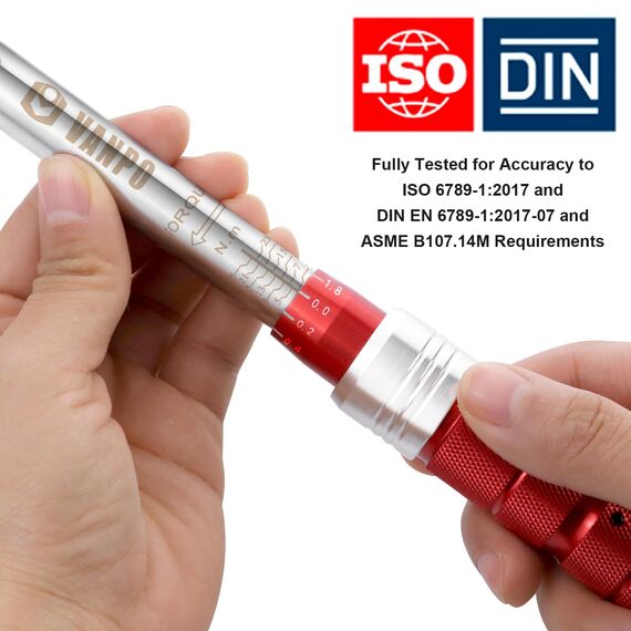 VANPO Drehmomentschlüssel 1/4 Zoll, 3-25 Nm Drehmomentschlüssel Fahrrad & Motorrad Set, ± 3% Fehlergenauigkeit mit Verlängerungsstange 10 cm, 3/8 "Adapter, 72 Zähne Wende Ratschenkopf mit Click