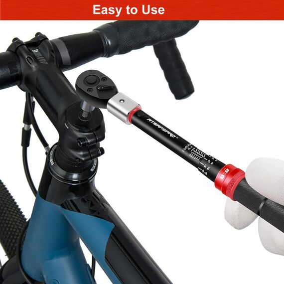 ATsafepro Drehmomentschlüssel mit offenem Ende, 3–25 Nm, 9 × 12 mm, verstellbarer Fahrrad-Drehmomentschlüssel für HVAC-Mini-Split, Kühlsystem, Fahrrad- und Motorradwartung