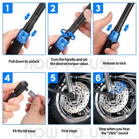 UYECOVE Drehmomentschlüssel 3/8 Zoll, 5-60Nm Drehmomentschlüssel, ±3% Fehlergenauigkeit, 72 Zähne Wende Ratschenkopf, für Fahrrad, Motorrad und Auto Zündkerzenwechsel