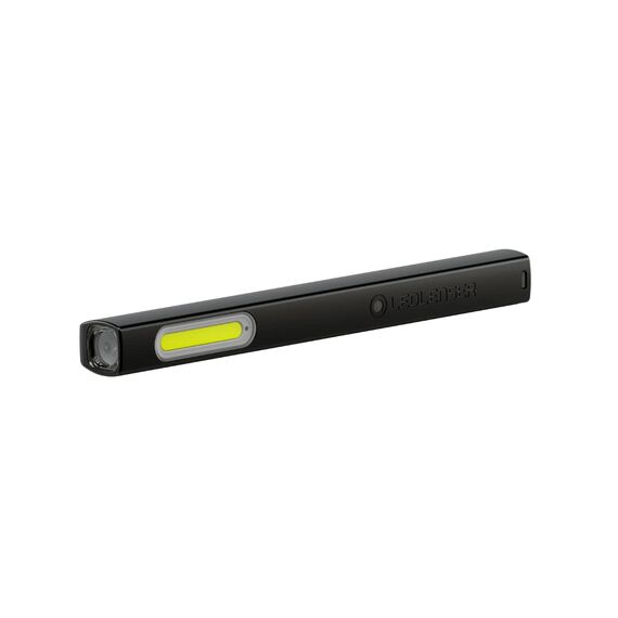 Ledlenser W2 Work Stablampe LED Werkstatt | KFZ Lampe 160 Lumen | LED Baulampe mit Batterien | 20 Stunden Leuchtdauer | Werkstattlampe | Lampe zum Arbeiten batteriebetrieben | Arbeitsleuchte aufladbar