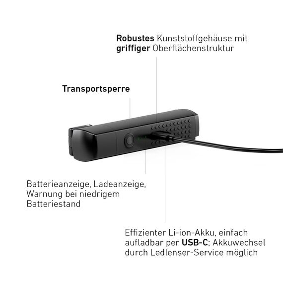Ledlenser W7R Work Stablampe LED Werkstatt | KFZ Lampe 600 Lumen | LED Baulampe mit Akku | 5 Stunden Leuchtdauer | Werkstattlampe | Lampe zum Arbeiten | Arbeitsleuchte aufladbar | Akku Leuchte