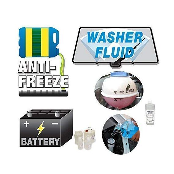HHTEC Frostschutz Refraktometer 4-in-1 – Kühlmittel, Batterie, Scheibenwasser & AdBlue prüfen – KFZ Tester für Auto Wartung mit ATC