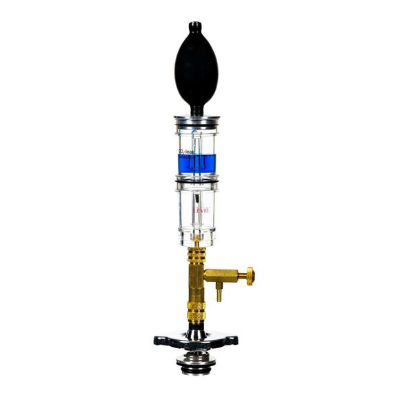 RELD Profi Zylinderkopfdichtung Tester Lecktester CO2 Universal für alle Autos und Motorräder Test Zylinderkopf Dichtung Rapid Engine Leak Detector mit 500ml Reaktionsflüssigkeit