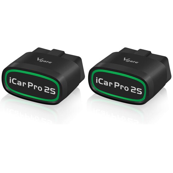 Vgate iCar Pro 2S Bluetooth OBD2 Diagnostic Tool for iOS, Android & Windows, Auto Scan Tool Supports Electric and Hybrid Vehicles (Packung mit 2)