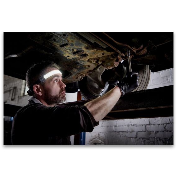 Osram LEDIL414 LEDinspect Flexible Head Torch, LED-Inspektionslicht, 6000K, Verstellbarer Kopfbügel, wiederaufladbare Kopflampe mit DREI Lichtfunktionen