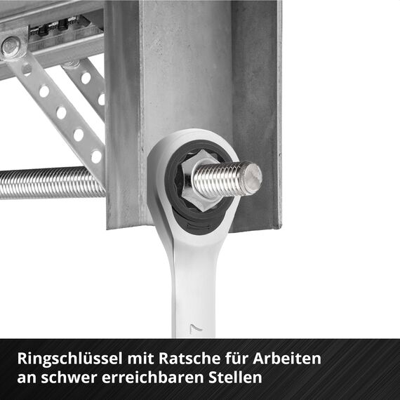 Original Einhell E-CASE 80-tlg. Werkzeugkoffer (Werkzeug-Set im robusten, stapelbaren Kunststoffkoffer als ideale Grundausstattung für den Haushalt, die Werkstatt oder unterwegs)