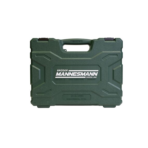 Brüder Mannesmann Werkzeugkoffer, 87-teilig - Werkzeugset mit Werkzeug aus Chrom-Vanadium-Stahl - inkl. Schraubendreher, Zangen, Hammer, Wasserwaage, Stecknüsse & Bits | M29084