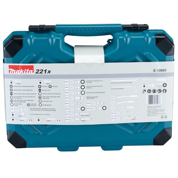 Makita E-10883 Werkzeug-Set 221-teilig