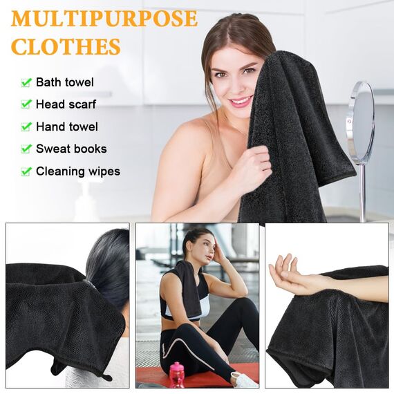 URAQT Mikrofasertücher Auto,Mikrofasertücher Multifunktionales Motorrad Fusselfreie Handtuch,Reinigungstuch Microfasertuch für Auto Haushalt Küche Fenster, 90x60CM