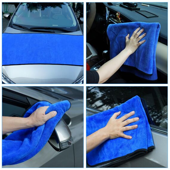 URAQT Mikrofasertücher Auto, 90x60CM Mikrofasertücher Multifunktionales Motorrad Fusselfreie Handtuch,Reinigungstuch Microfasertuch für Auto Haushalt Küche Fenster