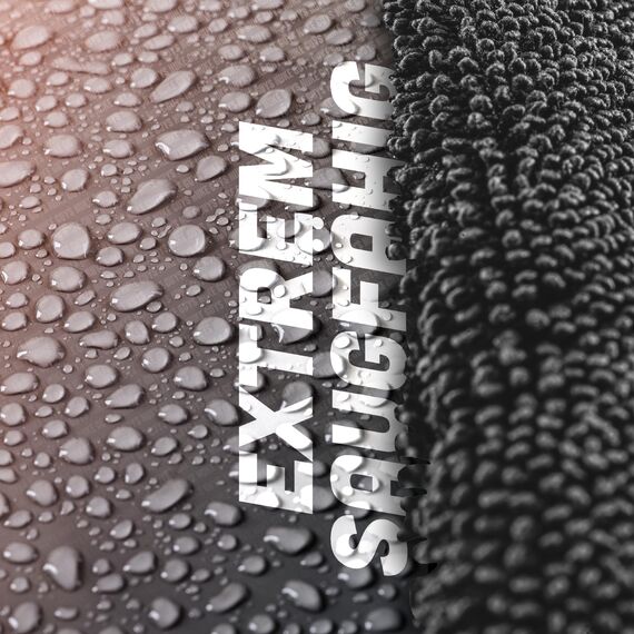 Nuke Guys Gamma Dryer XXL | Ultra saugstarkes Trockentuch 1400 GSM grau 50x80cm | Fusselfrei, abgerundete sanfte Fasern, kratzerfrei, extra groß | Premium Mikrofasertuch für Auto Motorrad Fahrrad