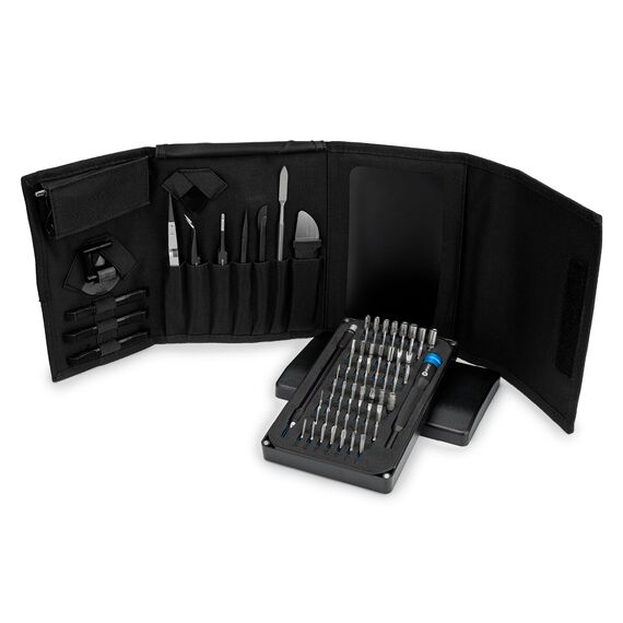 iFixit Pro Tech Werkzeugsatz (Schwarze Ausgabe) – Elektronik-Bit-Set und Öffnungswerkzeuge für Handy, Laptops, PC, Spielekonsolen, Reparaturen im Haushalt