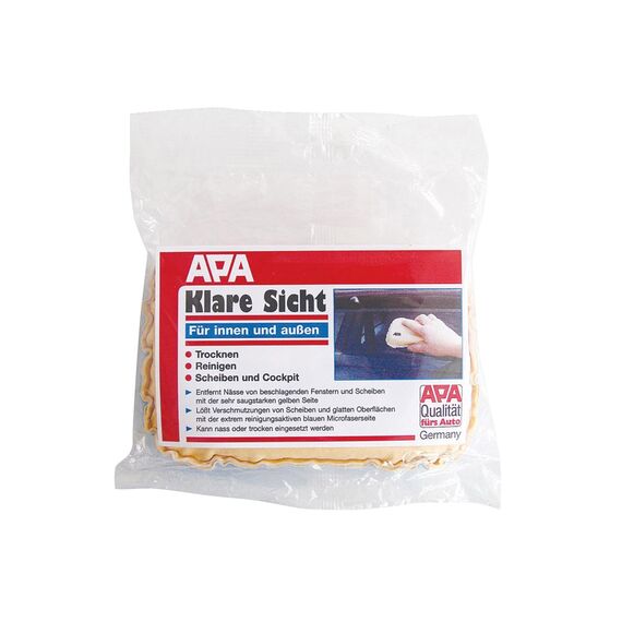 APA 19735 Klarsicht-Schwamm, Synthetikleder, Reinigung, Trocknung