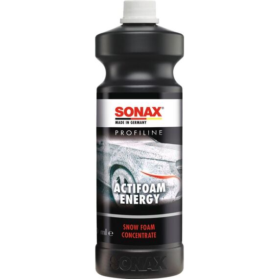 SONAX PROFILINE ActiFoam Energy (1 Liter) stark schmutzlösendes SnowFoam Schaumshampoo für die Fahrzeugwäsche | Art-Nr. 06183000