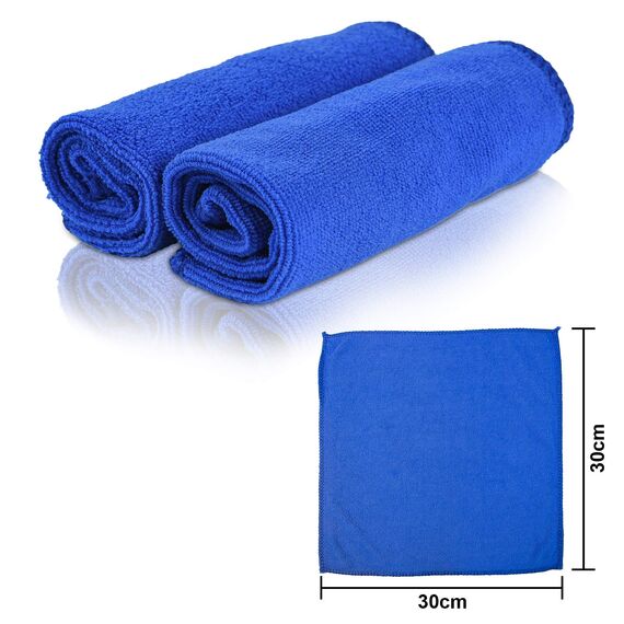 URAQT Mikrofasertücher Auto, 10 PCS Mikrofasertücher Multifunktionales Motorrad Fusselfreie Super Saugfähiges Handtuch Reinigungstuch Microfasertuch für Auto Haushalt Küche Fenster 30x30CM