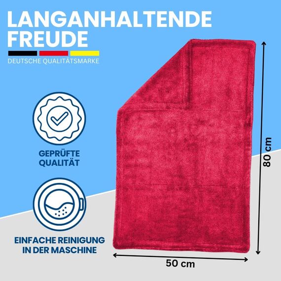 Ivality® Auto Trockentuch XXL 80x50 cm – 1400 GSM Ultra Saugstarke Mikrofasertücher für Autopflege und Motorrad, Fusselfreies, Lack-schonendes Twisted Towel Microfasertuch