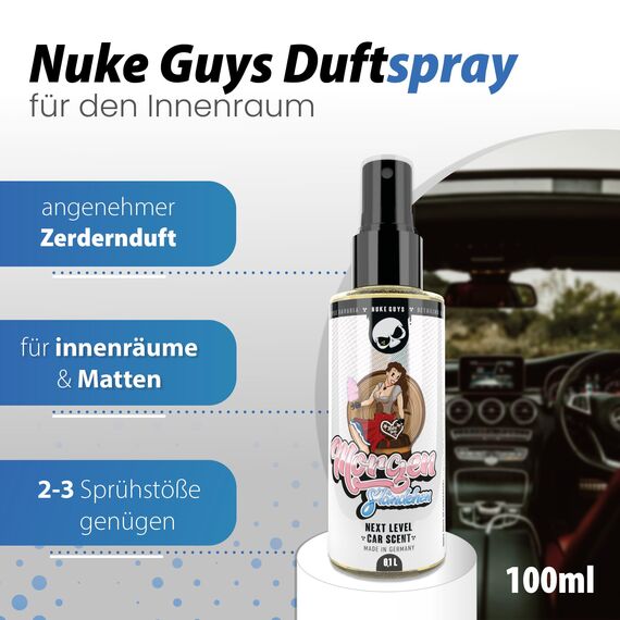 Autowäsche Set - SONAX: Autoshampoo Konzentrat, Felgenbeast Felgenreiniger - Detailmate: Trockentuch, Waschhandschuh - Nuke Guys Lufterfrischer Duftspray - Autoreinigungsset Aussen
