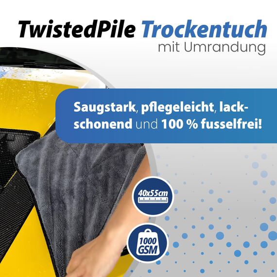 Autowäsche Set - SONAX: Autoshampoo, Felgenbeast Felgenreiniger, Brilliant Shine Detailer - Detailmate: Trockentuch, Waschhandschuh, Wascheimer mit Deckel - Autoreinigungsset Aussen
